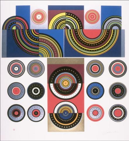 Winston Leathers (1932-2004), # 17 Cosmic Order/in a line plane, 1972