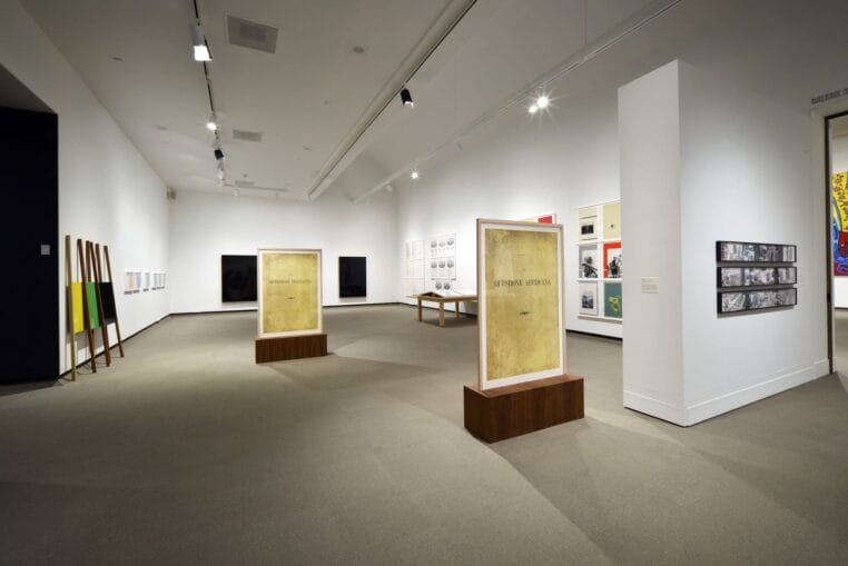 Installation views, Dawit L. Petros: Spazio Disponibile, The MacKenzie Art Gallery, 2021. Photo by: Don Hall.