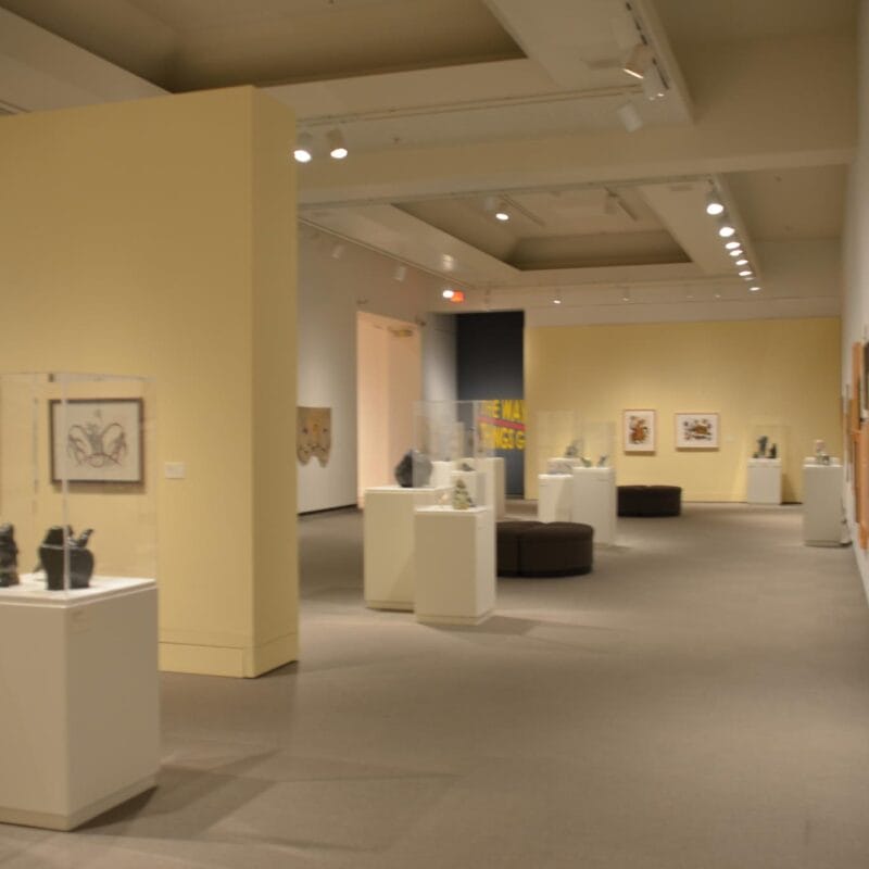 Installation view of exhibition Across the Turtle's Back