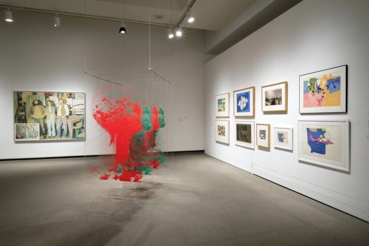 Installation view of