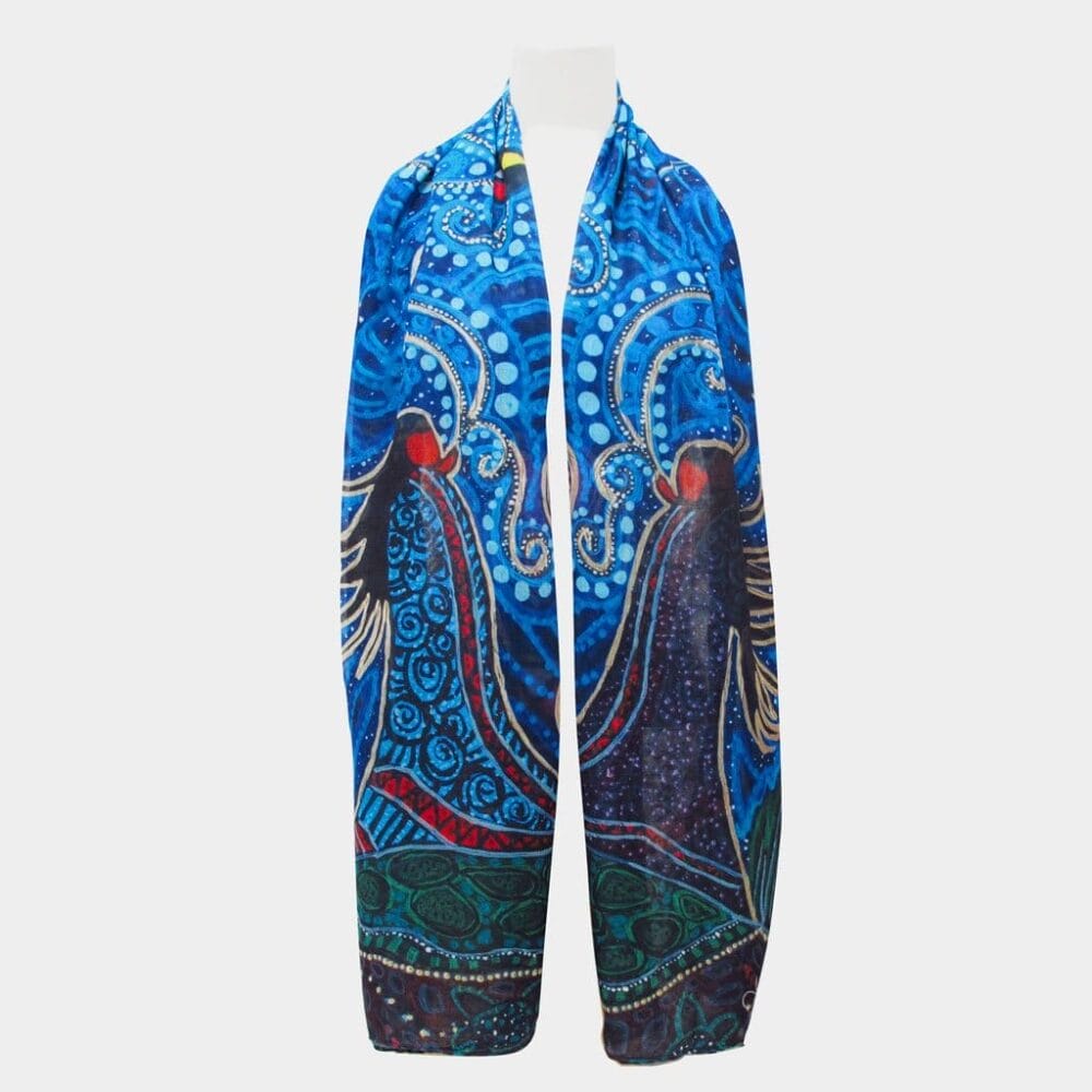 Scarf with Leah Dorian Artwork