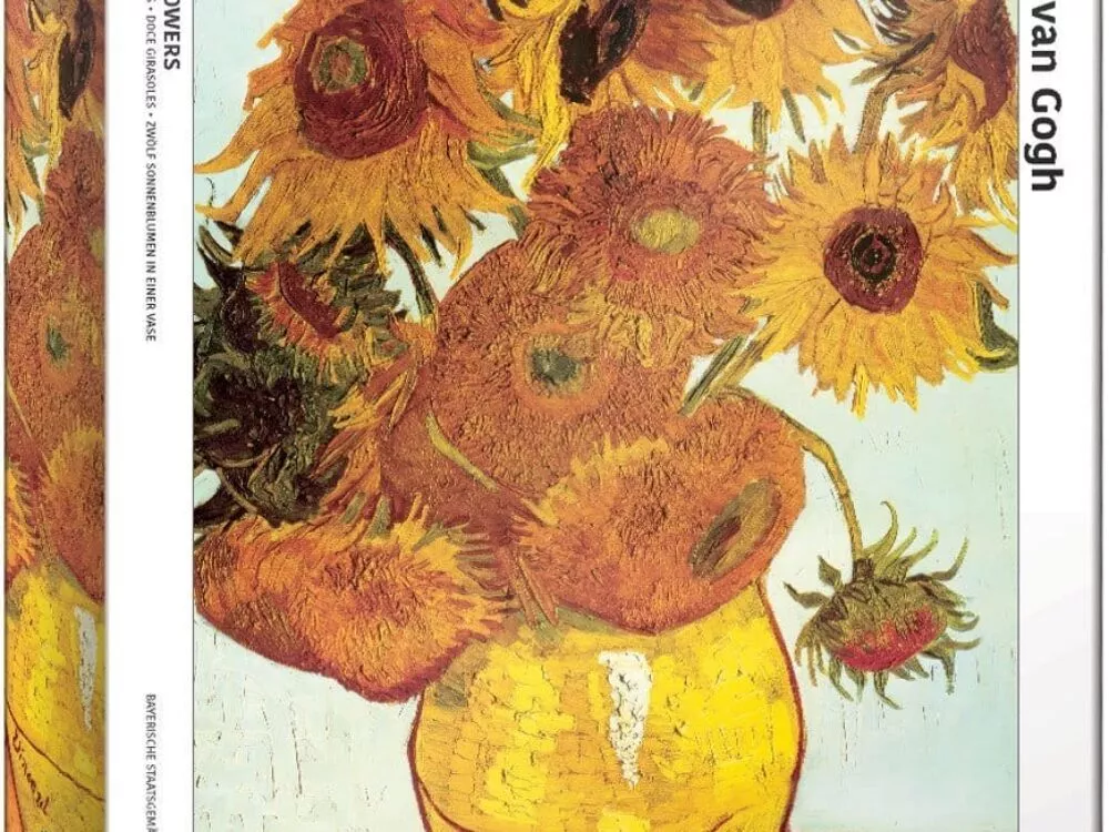 A Van Gogh Sunflowers Puzzle featuring Vincent van Gogh's painting 