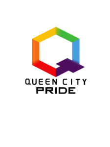 A hexagonal letter "Q" logo in a gradient rainbow color scheme above the words "Queer in AI" in black text on a white background, featured for Free Admission Day.