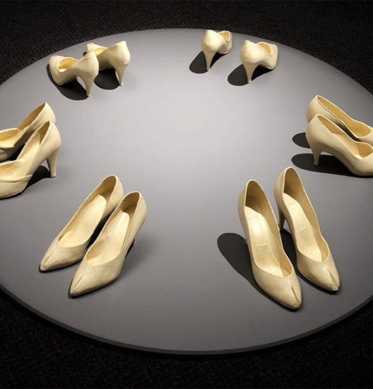 Faye Heavyshield, Sisters, 1993, Plaster and acrylic. McMichael Canadian Art Collection, Kleinberg, ON.