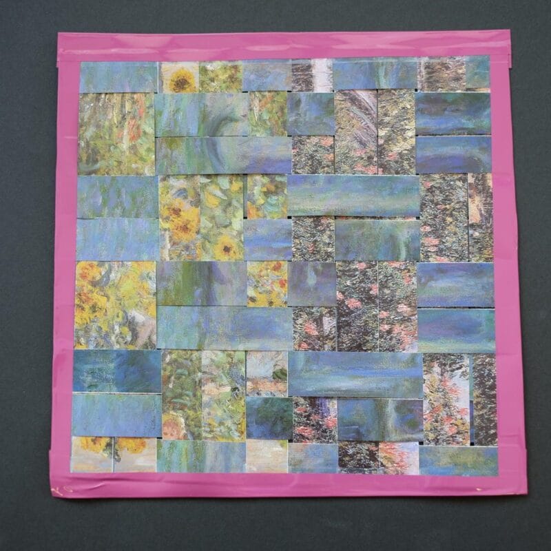 Studio Sunday paper folding activity art example