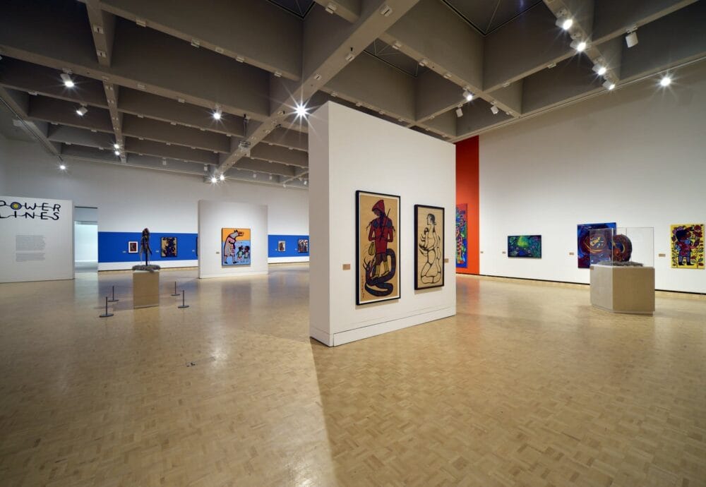 Installation view at the MacKenzie Art Gallery of 2021 exhibition 