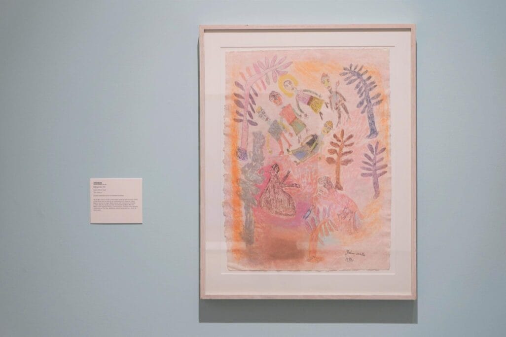 Installation view of exhibition: The Permanent Collection: Community Watch at MacKenzie Art Gallery.