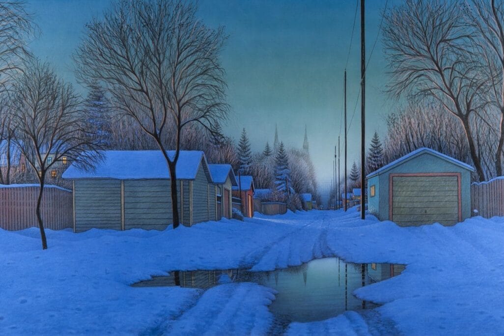 Artist Wilf Perrault's 