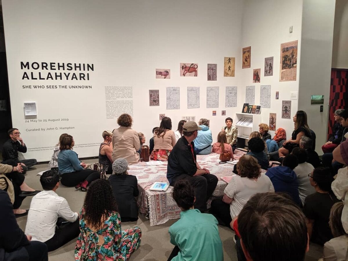 Group gathered in Moreshin Allahyari: 