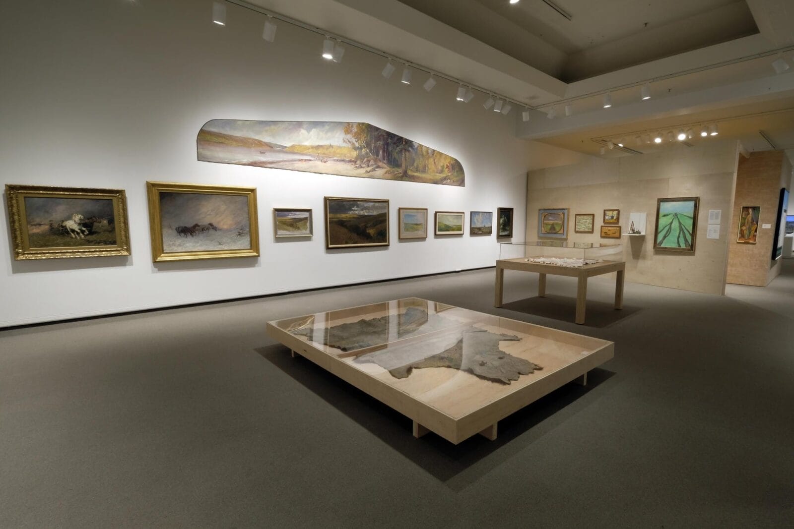 Installation view of exhibition Walking with Saskatchewan