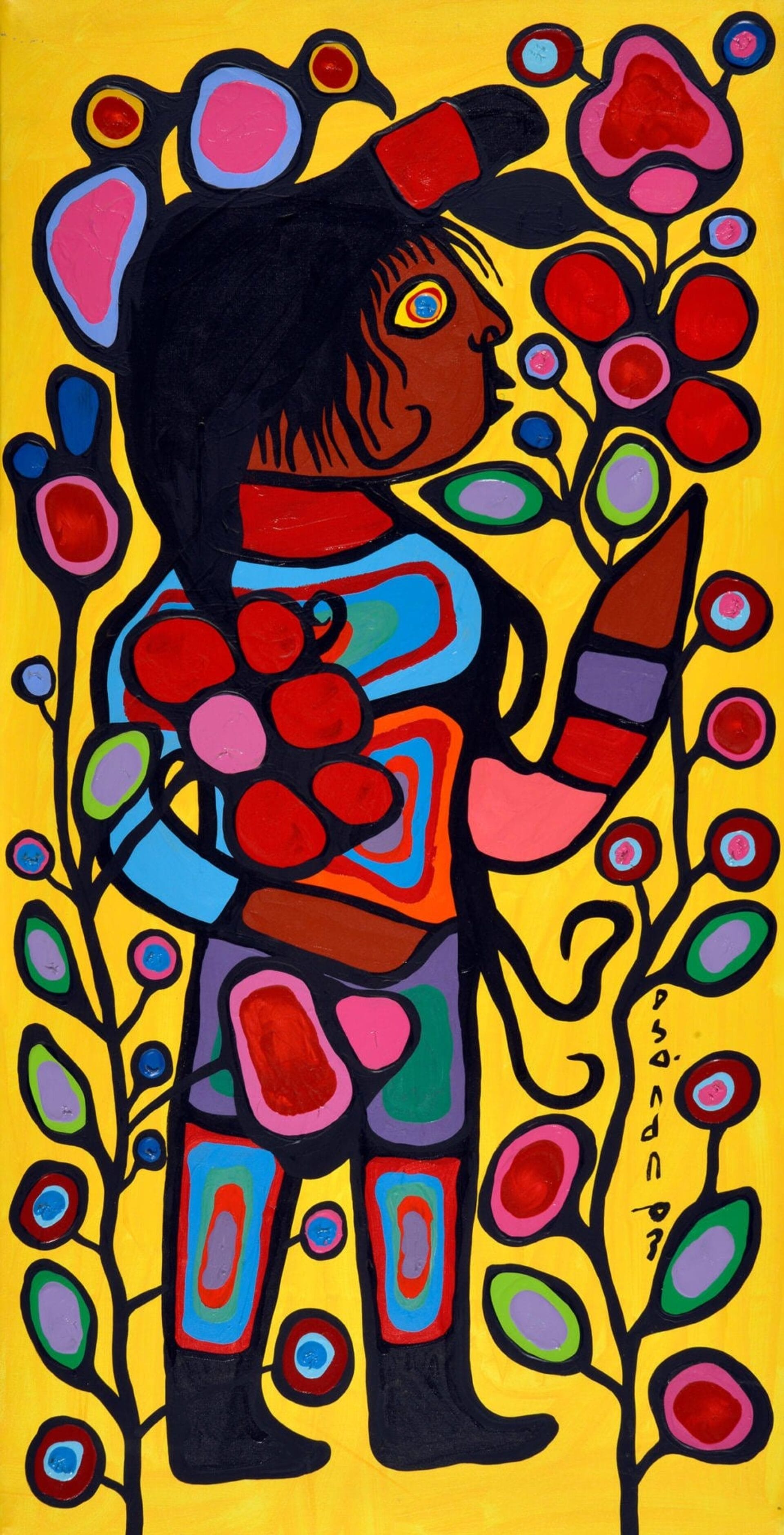 Studio Sunday: Norval Morrisseau: Objibwa Grandchild with Woodland