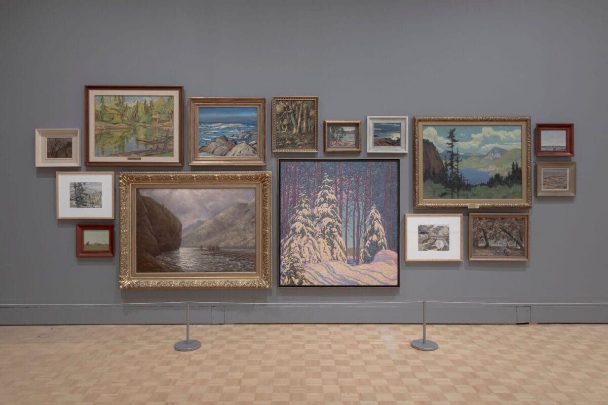 Installation view at the MacKenzie Art Gallery of 2023 exhibition 