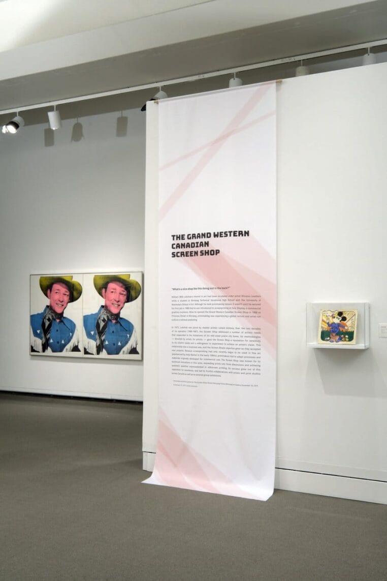 Installation view of 